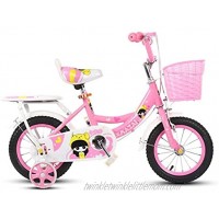 JLFSDB Kids Bike BMX Bike for Kids Boys Girls Bicycle Kids Bike,Adjustable Toddler Children Training Bicycle for 2-8 Years Old in Size 12 14 16 Inch with Double Brakes Color : Pink Size : 16 inch
