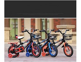 JLFSDB Kids Bike BMX Bike for Kids Boys Girls Bicycle Kids Bike,Boy's Girl's Toddler Training Scooter Bike for 2-11 Years with Flash Wheels and Stabilisers,95% Assembled Color : Red Size : 14inch