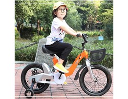 JLFSDB Kids Bike BMX Bike for Kids Boys Girls Bicycle Kids Bike,Children Scooter Bicycle,Magnesium Alloy Training Bike for 3-10 Years Old in Size 14” 16” 18” Color : Orange Size : 18 inch