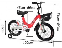 JLFSDB Kids Bike BMX Bike for Kids Boys Girls Bicycle Kids Bike,Children Scooter Bicycle,Magnesium Alloy Training Bike for 3-10 Years Old in Size 14” 16” 18” Color : Orange Size : 18 inch