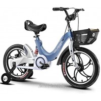 JLFSDB Kids Bike BMX Bike for Kids Boys Girls Bicycle Kids Bike,Children Training Bike,Toddler Wheel Bicycle,for 3-12 Years Old,in Size 14” 16” 18”with Auxiliary Wheel Color : Blue Size : 12''