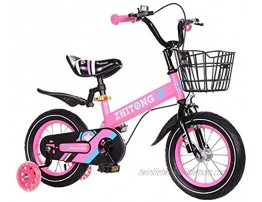JLFSDB Kids Bike BMX Bike for Kids Boys Girls Bicycle Kids Bike,Children's Bicycle,in Size 12”14”16”18” Toddler Training Bike,with Training Wheels & Hand Brakes,for 3-10 Years Old