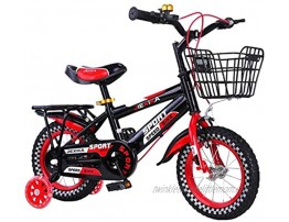 JLFSDB Kids Bike BMX Bike for Kids Boys Girls Bicycle Kids Bike,Toddler Scooter Bike for 2-11 Years Boy’s Girl’s Adjustable Steel Children Bicycle with Flash Wheels Color : Red Size : 18 inch