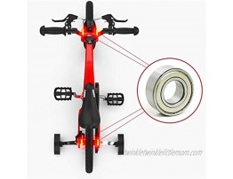 JLFSDB Kids Bike BMX Bike for Kids Boys Girls Bicycle Kids Bike,Toddler Training Bike for 2-9 Years,Childrens Magnesium Alloy Bicycle with Training Wheels Color : Red Size : 12inch