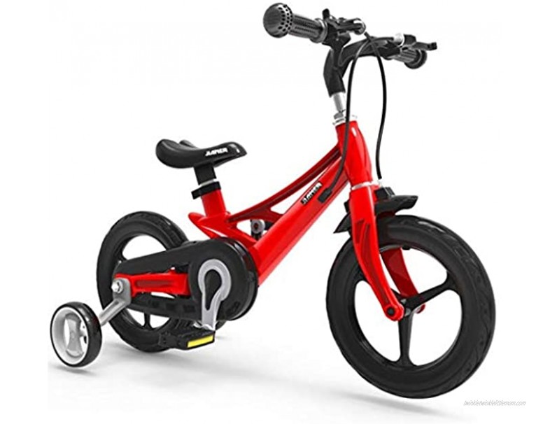 JLFSDB Kids Bike BMX Bike for Kids Boys Girls Bicycle Kids Bike,Toddler Training Bike for 2-9 Years,Childrens Magnesium Alloy Bicycle with Training Wheels Color : Red Size : 12inch