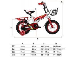 Kids Bike BMX Bike for Kids Boys Girls Bicycle Kids Bike ,for Boy's Girl's,Toddler Training Bike For 2-9 Years 12”,14”,16”,18”Childrens Bicycle With Training Wheels Color : Yellow Size : 12inch