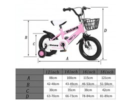 Kids Bike BMX Bike for Kids Boys Girls Bicycle Kids Bike,Toddler Bike Adjustable Children Training Bicycle For 2-8 Years Old In Size 12” 14” 16” 18” With Water Bottle Color : Red Size : 18 inch