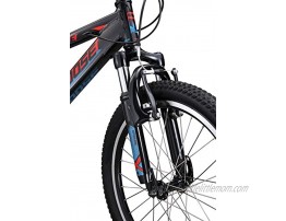 Mongoose Rockadile Kids Hardtail Mountain Bike 20-Inch Wheels Black
