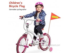 soarflight Kids Bicycle Safety Flag Children Bike Cycles Safety Triangular Flag with Mounting Bracket for Boys Girls Cycling 18m Active