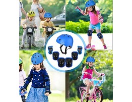 Apark Kids Bike Helmet Protective Gear Set Age 3-8 Years Knee Pads Elbow Pads Wrist Guards and Adjustable Skateboard Helmets for Scooter Cycling Roller Skating Boys Girls