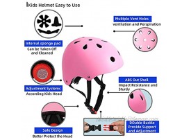 Kids Adjustable Bike Helmet for 5-8 Years 7 in 1 Sports Protective Gear Set Knee Elbow Wrist Pads Boys Girls Toddler Helmet with Cycling Skateboard Rollerblading Scooter
