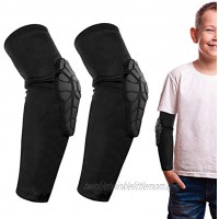ACELIST Kids Youth 5-15 Years Sports Honeycomb Compression Knee Pad Elbow Pads Guards Protective Gear for Basketball Baseball Football Volleyball Wrestling Cycling.