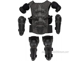 Children's Motorcycle Full-Body Armor Set Cross-Country Bike Equipment Riding Protection Chest Spine Back Protector Elbow Knee Protection Pad For Cross-Country Motorcycle Competition Ski Skating Bike