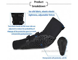 Cycling Ice Silk Cuff，Honeycomb Protective Gear，Anti-Collision Elbow Pads