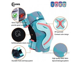 DNMQ Protective Gear Set for Kids with Elbow Pads Knee Pads and Wrist Guards Ajustable for Skateboarding Roller Skating Scootering Inline Skating Cycling Biking and Suit for Children from Age 3 to 12