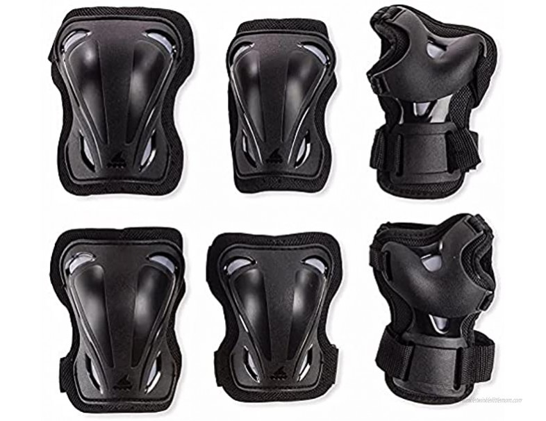 HSTD Kids Protective Gear 6-in-1 Set Knee Pads Elbow Pads with Wrist Guard and Adjustable Strap for Skating Cycling Bike Rollerblading Scooter