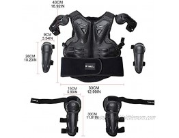 lanema Kids Full Body Armor Protective Jacket for Motorcycle Bike Racing Skiing Skating Protector Body Elbow Knee Gear Guard…