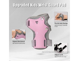 LANOVAGEAR Kids Bike Helmet Knee Elbow Pads Ages 2-8 Toddler Helmet with Protective Gear Set 7PCS for Bicycle Cycling Skateboard Scooter Inline Skating