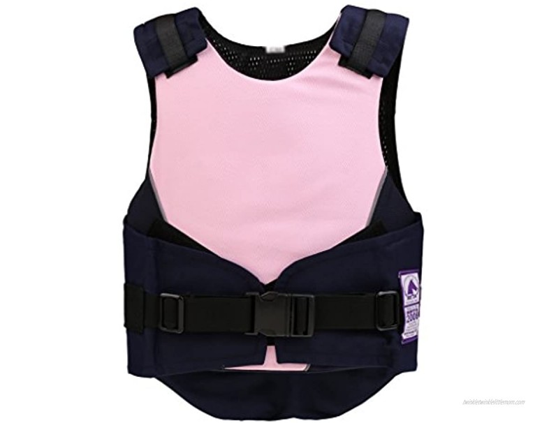 SM SunniMix Kids Safety Horse Riding Protector Vest Children Equestrian Sport Body Protector Adjustable Pink CS