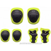 TTHH Kids Bike Pad Set Toddler Skateboard Knee Pads Protective Gear Adjustable Strap Girls Boys Elbow Pads with Wrist Guard for Sport Cycling Bike Derby Riding Scooter