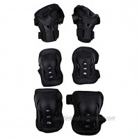 Vbest life Set of 6PCS Kid Boy Girls Knee Support Set Protective Guard Wirst Pad Elbow Protector for Outdoor Sport Activities