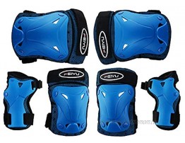 Vinqliq Durable Children Kids Cycling Roller Skating Protective Gear Knee Elbow Wrist Support Protective Pads Guards Set for Skateboard and Other Extreme Sports Equipment
