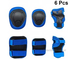 VORCOOL Kid's Knee Pads Elbow Pads Wrist Guards Protective Gear Set for Skateboarding Cycling Skating Roller Blading Protective Gear S Blue