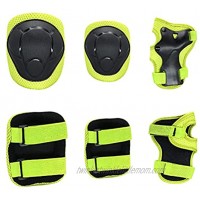 VORCOOL Kid's Knee Pads Elbow Pads Wrist Guards Protective Gear Set for Skateboarding Cycling Skating Roller Blading Protective Gear S Yellow