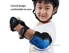 WYYYW Child Protective Gear 6 in 1 High Performance Breathable Wrist Guards Suitable for Skating Cycling Skateboarding Pads Set