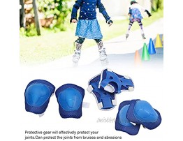 Xndz Knee Pads Protector Kit Durable Elbow Knee Pads Wrist Guard with Wrist Guards for Bicycle for Roller Skating