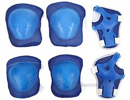 Xndz Knee Pads Protector Kit Durable Elbow Knee Pads Wrist Guard with Wrist Guards for Bicycle for Roller Skating