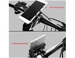 AIMINDENG 1pc Handlebar Mobile Phone Holder Fixed and Durable Bicycle Aluminum Alloy Bicycle Riding Phone Holder Mobile Phone Holder Color : Black