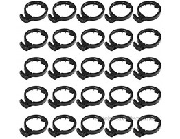 AIMINDENG 25Pcs Electric Scooter Front Tube Stem Folding Insurance Circle Guard Ring Replacement Part Fit for Xiaomi Mijia M365 Color : Black