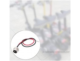 AIMINDENG 8pcs Electric Scooter Charging Connector Round 3 Needles 2 Wires Plastic Electric Scooter Charging Port Adaptor Battery Charger Color : White