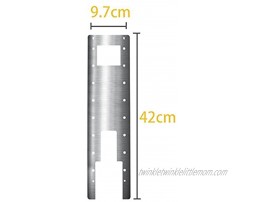 AIMINDENG Fit for Ninebot ES2 Electric Scooter Upgrade Parts Chassis Armor Guard Plate 304 Stainless Steel Accessories Silver Color : Silver