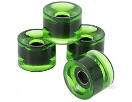 AIMINDENG New 4Pcs 70X51mm Skateboard Longboard Wheels Cruiser Wheel Accessory Roller Tyre Color : Green