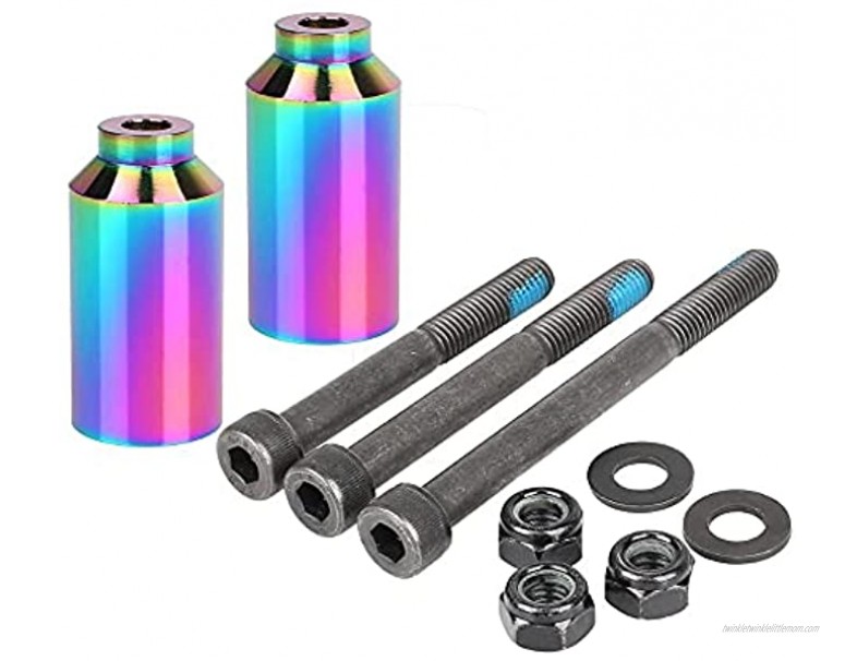 AIMINDENG Stunt Scooter Pegs Set with Axle Hardware 2.5 3.0,3.5 Fit for Freestyle Scooter Grinds Color : Neo Chrome pegs01