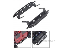 Deevoka 1 Pair Metal Side Pedal for TRX4 1 10 RC Crawler Car Upgrade Parts Black