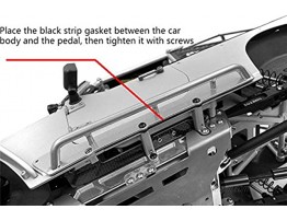 LUOERPI 1 Pair Metal Tube Side Pedal Footplate Suitable for Capo JKMAX Gen.1 & Gen.2 RC Car Parts Accessories Spare Parts Color : Black Color : Black