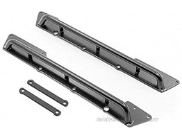 LUOERPI 1 Pair Metal Tube Side Pedal Footplate Suitable for Capo JKMAX Gen.1 & Gen.2 RC Car Parts Accessories Spare Parts Color : Black  Color : Black