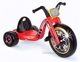 Mickey Mouse Kids Tricycle 15 Fly Wheels Junior Cruiser Ride-On Pedal Powered Trike with Build-in Light On Both Sides of Big Wheel for Kids Boys Girls Ages 3-7 Year Old