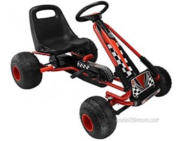 MIGOTOYS Kids Racing Pedal Go-Kart Ride On Red