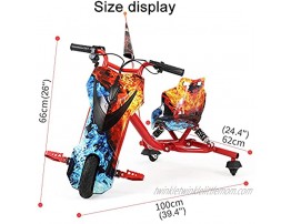 QSYY 360-Degree Children's Three-Wheeled Electric Bicycle Pedal Kart Riding Outdoor Racing Children's Riding Toys Outdoor Ergonomically Adjustable Seat Suitable for Children Aged 8-12