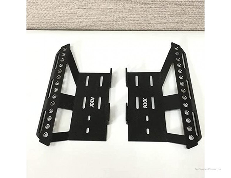 SDUIXCV SCX10 II Cherokee Model Car Step Pedal 90046 90047 Metal Side Pedal Pad with Receiving Box for 1 10 RC Cars Color : 1pair Black