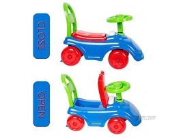 Color Tree Ride on Toys Toddler Push Car Roller Scooter for 2 Years Old Baby Girls Boys Walking Buddy,Blue