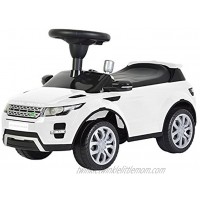 Evezo Range Rover Evoque Ride-On Toy Car for Kids Full Steering Adult Push Licensed White