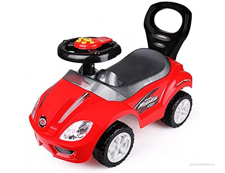 freddotoys Deluxe Mega Ride on Push Car Foot to Floor Red