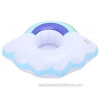 Inflatable Drink Holder Safety ABS Inflatable Cup Holders Lightweight Interesting Cloud and Rinbow Portable for Hot Tubs for Pool Party for Kids
