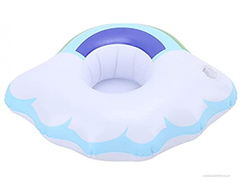 Jovenn Inflatable Floating Coasters Cloud and Rinbow Safety ABS Lightweight Inflatable Drink Holder for Pool Party for Hot Tubs