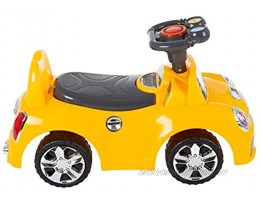 Kids Push Car – Scoot and Ride Car with Steering Wheel Lights Sounds Music for Toddlers – Learning to Walk Toys by Lil’ Rider Yellow